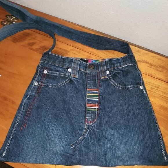 True Urban Denim Skirt Bag - Picture 1 of 7